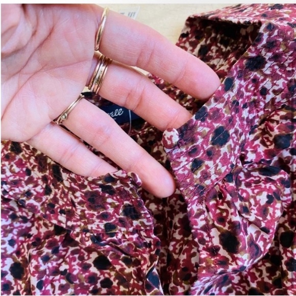 Madewell 100% cotton ikat kimono/floral jacket and top bundle - Picture 6 of 14